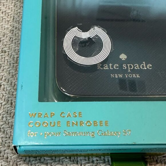 Kate Spade Phone Case Samsung Galaxy S7 Black Gold NEW with Box - Picture 7 of 8